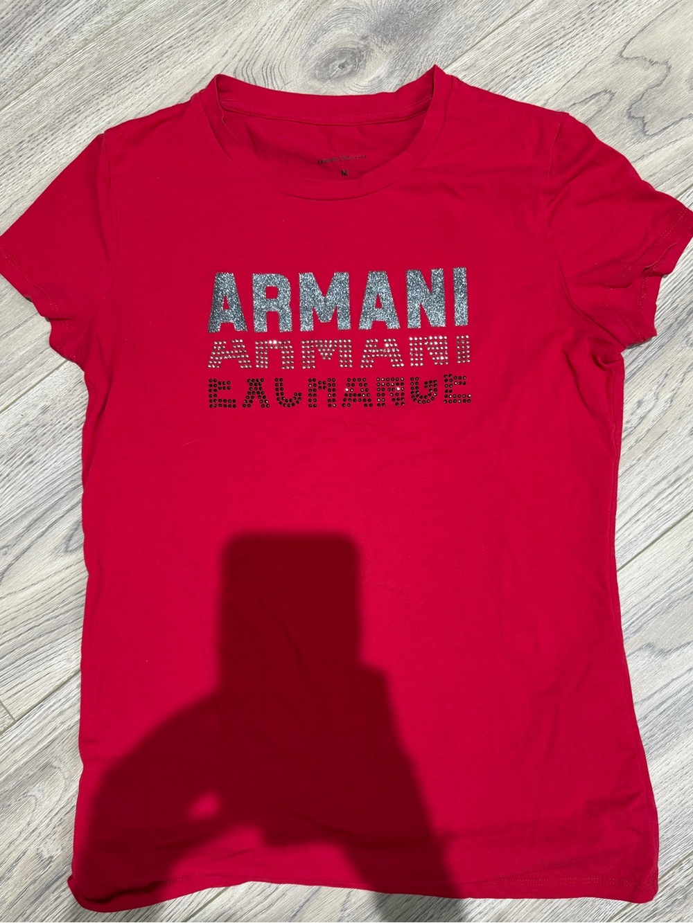 Armani Exchange Bright Red Men's Short Sleeve Tee